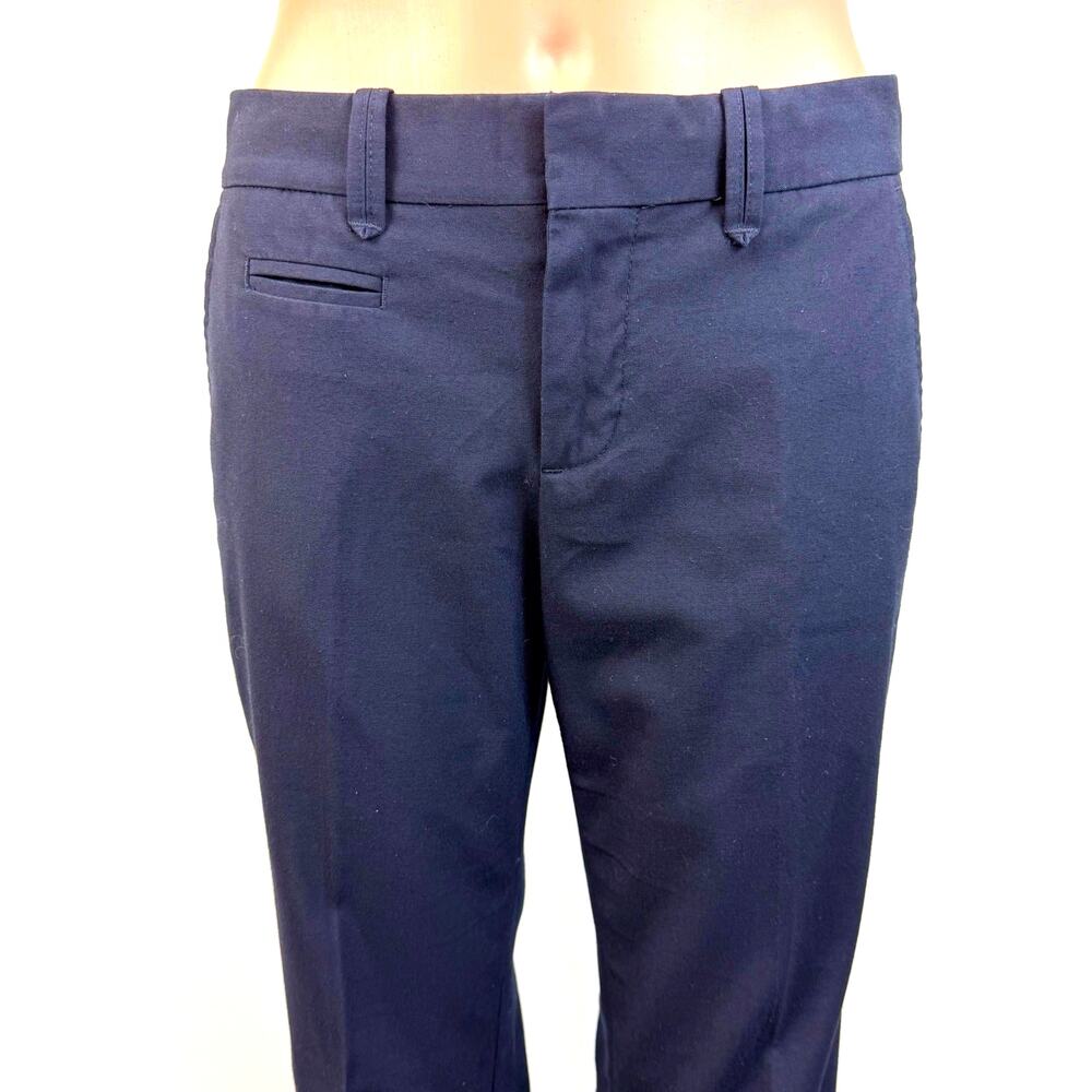 Gap Hip Slung Stretch Navy Casual Dress Pants Slim Everyday Classic Trouser Cut - Picture 8 of 16